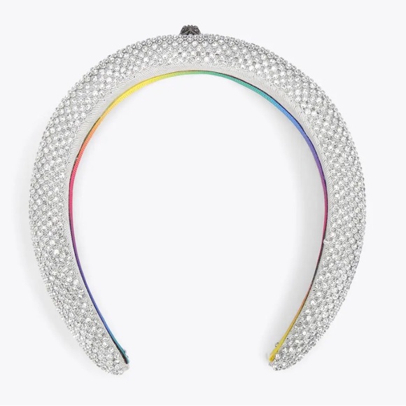 KURT GEIGER VERY SPARKLY CRYSTAL HEADBAND Silver - Picture 9 of 17